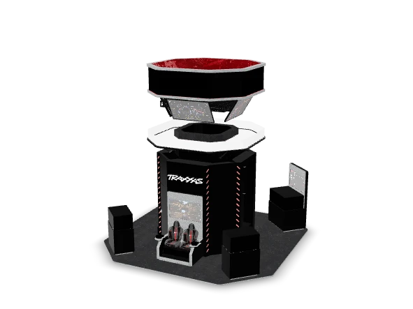 Interactive 3D booth model